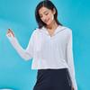 Ropa de protección solar de punto para mujer, ropa de piel con protección UV, cortavientos deportivo de verano para mujer, camisa de protección solar, ropa de protección solar transpirable para exteriores.