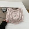 Bolsa Tote de Ombro Fashion Diamante Brilhante para Mulheres 2025 Nova Grande Capacidade Acolchoada Corrente Bolsa Axilar Casual Bolsa Transversal