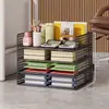 Organizador de archivos para debajo del escritorio, estante multicapa para almacenamiento de archivos y documentos tamaño A4, organizador de escritorio para clasificar y ordenar