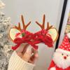 Tocado navideño Cuerno de alce horquilla para el cabello horquilla para el cabello adulto Accesorios para el cabello con clip de joyería para accesorios de fiesta de festival Mori