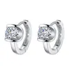 Brincos de ferradura para joias transfronteiriças Moda europeia e americana feminina fivela de orelha com diamante único brincos pequenos de argola com zircônia de diamante flash atacado entrega