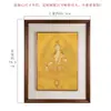 Thangka Branco da Mãe pintado à mão pintura suspensa Nepal tinta mineral natural moldura de madeira maciça decoração de sala de estar pintura suspensa