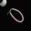 Pulseira de Pérolas de Vidro de Alta Qualidade para Mulheres, Luxo Leve, Nicho, Simples, Exquisite, Estilo Frio, Novo Acessório Versátil