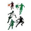 Juegos Deportivos del Día del Niño Pegatinas Faciales del Día del Niño Tatuajes Faciales Luminosos de Dibujos Animados Actividades Faciales Juego de Fútbol Pegatinas Fluorescentes para Brazo