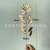 Flores Artificiales Doradas, Eucalipto Dorado y Hojas de Ginkgo, Flores de Plástico, Hojas Doradas, Materiales para Arreglos Florales de Cubo de la Fortuna para Navidad y Festival de Primavera