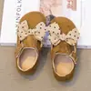 Sapatos Birkenstock Femininos Modernos com Bolinhas Laço Sapatos Pequenos de Couro Simples Sola Macia Estilo Floresta Sapatos de Princesa para Crianças Médias e Grandes Sapatos Individuais