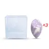 Algodón de maquillaje flocado tipo gota de agua sin látex mini huevo de maquillaje huevo de belleza mini corte oblicuo traje de esponja para polvos tipo calabaza