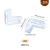 Protetores de Canto Transparentes de Silicone com Airbag em Estoque para Cantos de Mesa, Cantos de Cama, Ângulos Retos, Formato T, Formato L, Janelas, Protetores de Canto Anticolisão Infantil