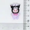 Acessórios de Resina Labubu Sanrio Brilhantes DIY Grampo de Cabelo Headband Chaveiro Pingente Material Artesanal Venda por Atacado