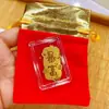 Adesivo de Telefone de Ouro Puro 999 com Verso Adesivo, Saco da Sorte "Princesa, Por Favor, Enriquecer", Brinde Promocional de Loja de Ouro, Atacado do Fabricante
