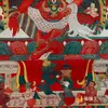Tecido de algodão do Nepal pintura com pigmento mineral natural coração recursos financeiros Tianmu recursos financeiros grau mãe Thangka Buda 0,65m
