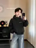 Chaqueta con Capucha para Niños Primavera y Otoño Nuevo Estilo 2026 para Niños Medianos y Mayores Ropa Exterior Fresca Holgada Adolescente Moderna Versátil