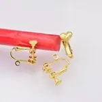 新品心形头螺丝耳夹 无耳洞无痛螺旋耳夹 可调节饰品配件
