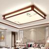 Novo estilo chinês simples madeira maciça lâmpada de teto sala de estar sala de jantar quarto quente estilo chinês atmosférica lâmpadas led