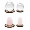 Base de Bola de Cristal Hueca de Madera Más Vendida Transfronteriza, Soporte de Madera Tallada, Artesanías de Madera para Decoración del Hogar, Soporte Creativo, Soporte para Bolas