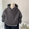 Sudadera con capucha y forro polar para niño Todo en uno de forro polar Otoño/Invierno Jersey 2026 Estilo Nuevo Pequeño/Mediano Niños Dibujos Animados Bonito Superior Moderno