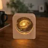Luz de Noche de Cristal Souvenir Creativo de Cristal Adornos de Escritorio Lámpara de Mesita de Noche Puesto de Manualidades Regalos para Estudiantes y Maestros