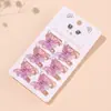 Pinza Mariposa Pequeña de Lentejuelas de 2.5 cm Pinza para el Cabello Transparente de Brillo de Alta Calidad Pinza para Cabello Trenzado Pinza para Flequillo Accesorios para el Cabello para Niños
