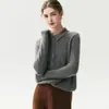 Estilo retro e intelectual~ Suéter polo de punto 100% cachemir puro para mujer para otoño e invierno, con un cuello suave y elegante y un suéter base cómodo y versátil