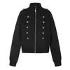 2026 Moletom Cardigan Gola Alta Estilo Retro de Quadra Masculino Solto Design de Rua Jaqueta Curta Roupa Externa para Casal
