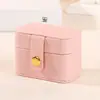 Caja de Joyería Mini Portátil Simple Transfronteriza Caja de Almacenamiento para Anillos Pendientes de Botón Pendientes Caja de Regalo para Recuerdos de Boda de Alta Gama Caja de Joyería
