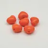 Corazón Grande de Color Sólido Acrílico, Corazón Gordo con Agujero Pasante, Corazón de Melocotón Color Caramelo Accesorios para Cadena de Teléfono Llavero DIY
