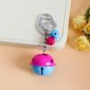 Llavero con campana de metal de doble color, colgante creativo de color caramelo para Navidad, colgante para bolso de pareja, decoración, regalo