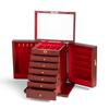 Caja de Joyería de Madera Maciza Gran Capacidad Madera Retro Estilo Chino Joyería Regalo de Boda Caja Práctica