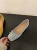 Primer Encuentro Zapatos de Mujer de Altura Creciente Estacionales Primavera/Verano Lazo Suave Zapatos Planos Amarillos Zapatos de Ballet Zapatos de Noche Zapatos Bajos