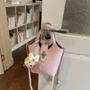 Bolso Único con Textura Bolso Tote Pequeño para Mujer Primavera 2026 Nuevo Bolso Cubo Simple Bolso de Hombro Cruzado Set