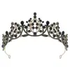 Accesorios para el Cabello Transfronterizos Corona Simple de Princesa Diadema de Pedrería Corona de Pasarela Galvanizada Diadema Suministro de Exportación Directa