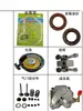 Partes del motor diésel refrigerado por aire Daquan 178F186F motor de motocultor inyector junta de cilindro cojinete de biela silenciador