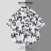 Camisa con Colgante para Hombre Estilo Americano Hawaiana Playa Hinchada Guapo Retro Florales Camisa de Pareja Moderna
