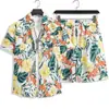 Traje de Performance para Jardim de Infância Estilo Étnico Dai Roupa Familiar Camisa Floral Masculina e Feminina Manga Curta Retrô Havaiana Tendência de Roupa Infantil