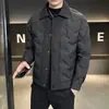 Chaqueta de plumas con retazos para hombre, Chaqueta estilo camisa nueva y moderna de Otoño e Invierno 2025 para hombre, Abrigo de invierno ligero para hombre