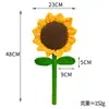 Flores de hilo tejidas a mano de girasol y clavel, un regalo para la temporada de regreso a clases y el Día del Maestro, ramo tejido