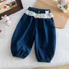 Jeans de Otoño para Niñas 2026 Nueva Moda Infantil Pantalones Largos de Lunares Pantalones Casuales con Puño para Bebé Primavera y Otoño