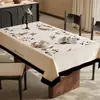 Mantel Estilo Francés, Impermeable, Resistente al Aceite, No Requiere Lavado, Lujo Ligero, Tacto de Alta Gama, Mantel Rectangular para Mesa de Comedor, Cubierta de Mesa de Café de PVC que Mejora el Ambiente