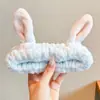 Diadema de Felpa de Dibujos Animados para Lavado Facial de Niñas, Lindo y Dulce Sapo, Diadema para Baño de Bebé, Anti-Humedad