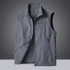 Chaleco de Trabajo de Estilo Americano con Cuello Alto para Hombre, Chaleco Casual Moderno y a la Moda, Lujo Ligero, Resistente al Desgaste, Impermeable