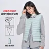 TikTok Transfronterizo Nuevo Chaleco Acolchado para Mujer sin Cuello Cuello en V Ligero Cálido Chaleco Chaleco Cuello Redondo