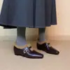 Sapatos Femininos Elegantes Estilo Francês Bico Fino com Tira Única Peludos, Sola Lisa, Forrados com Lã, Sapatos de Algodão Quentes