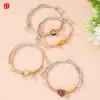 Nuevo Pulsera de Hilo de Algodón Estilo Chino Flor de Loto Paz y Alegría DIY Hecho a Mano Joyería de Estilo Étnico Cuerda Multicolor Venta al por Mayor