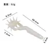 Malla de Plástico Transfronteriza Cuchillo Rodillo para Pizza Rodillo para Masa de Piña Utensilios de Cocina para Hornear Cuchillo para Arte Latte Herramientas de Cocina Venta al por Mayor