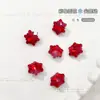 Decoraciones para Uñas con Pedrería Roja de Forma Irregular y Punta Inferior para Año Nuevo, Decoraciones para Uñas con Corazón Torcido Huevo de Paloma Caramelo de Hielo, Pedrería para Uñas al Por Mayor
