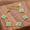 Pulsera de acero de titanio versátil para joyería transfronteriza europea y americana, pulsera coreana bohemia elegante de acero de titanio que no se decolora, joyería femenina