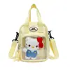 Bolso Transparente Básico de Barra para Niña Bolso para Bebé Estudiante Lindo Portátil Bolso Cruzado Ligero Bolso para Teléfono Móvil