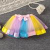Ropa para Bebé Niña, Mono de Princesa de Manga Corta a la Moda de Verano para Bebé Niña, Traje de Salida de Dos Piezas con Lazo