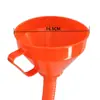 Embudo de Plástico Negro Extra Largo para Repostar Coches y Motocicletas, Portátil, Engrosado, con Boquilla Larga para Añadir Aceite