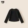Yingsibo Huzhou Zhili Ropa Infantil Camiseta Infantil Capa Base de Invierno Manga Larga Versátil Holgada Espesada Superior
